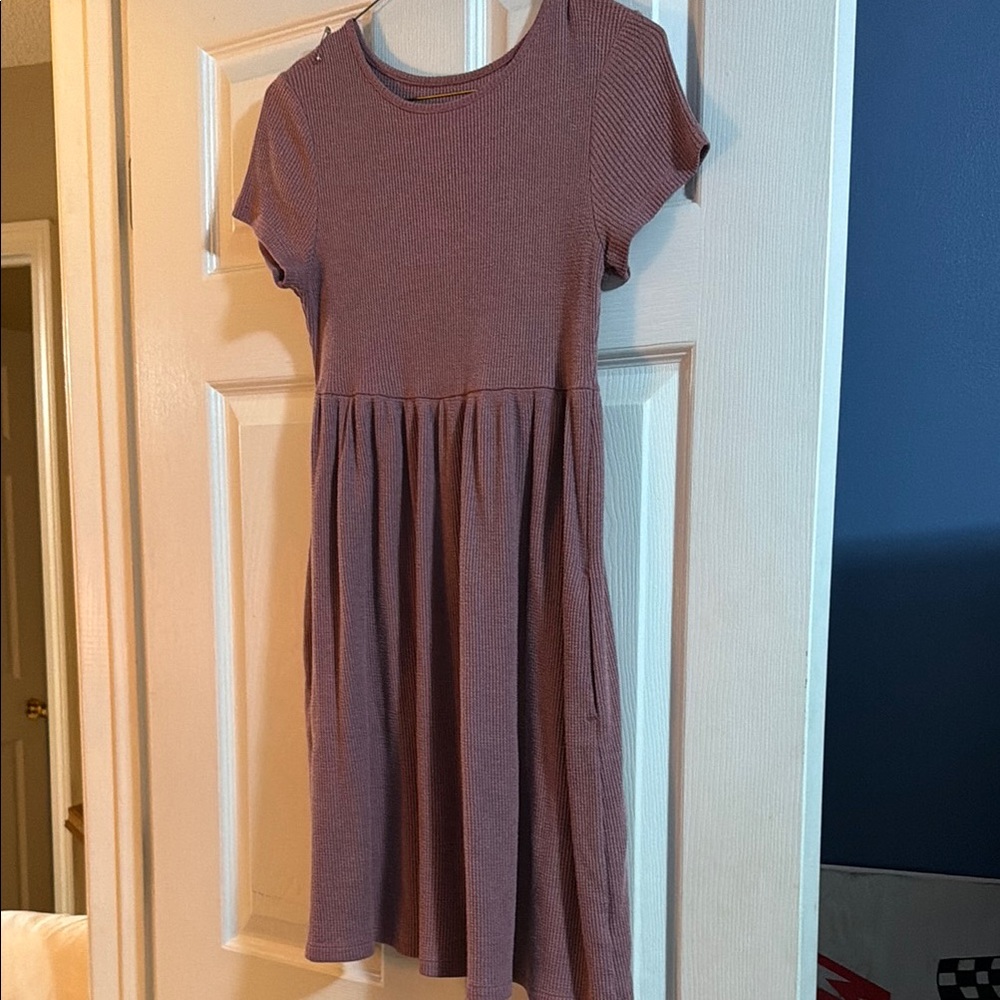 wild fable Short Sleeve Knit Mini Dress - Mauve Pink